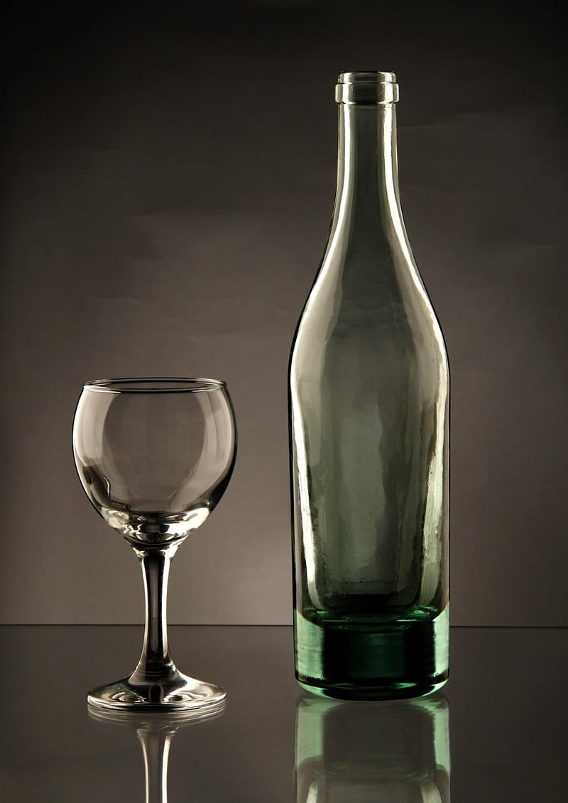 Upcycled glass jars as vases